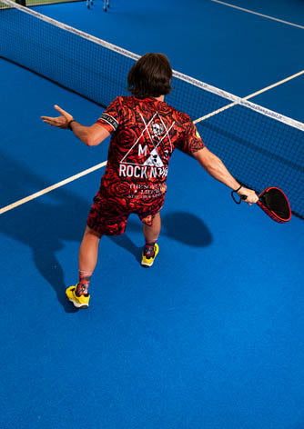T-Shirt Padel Man RED ROSE MASSIMO SABBADIN