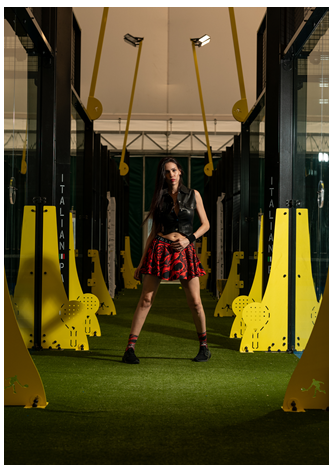 Skirt Padel RED ROSE MASSIMO SABBADIN