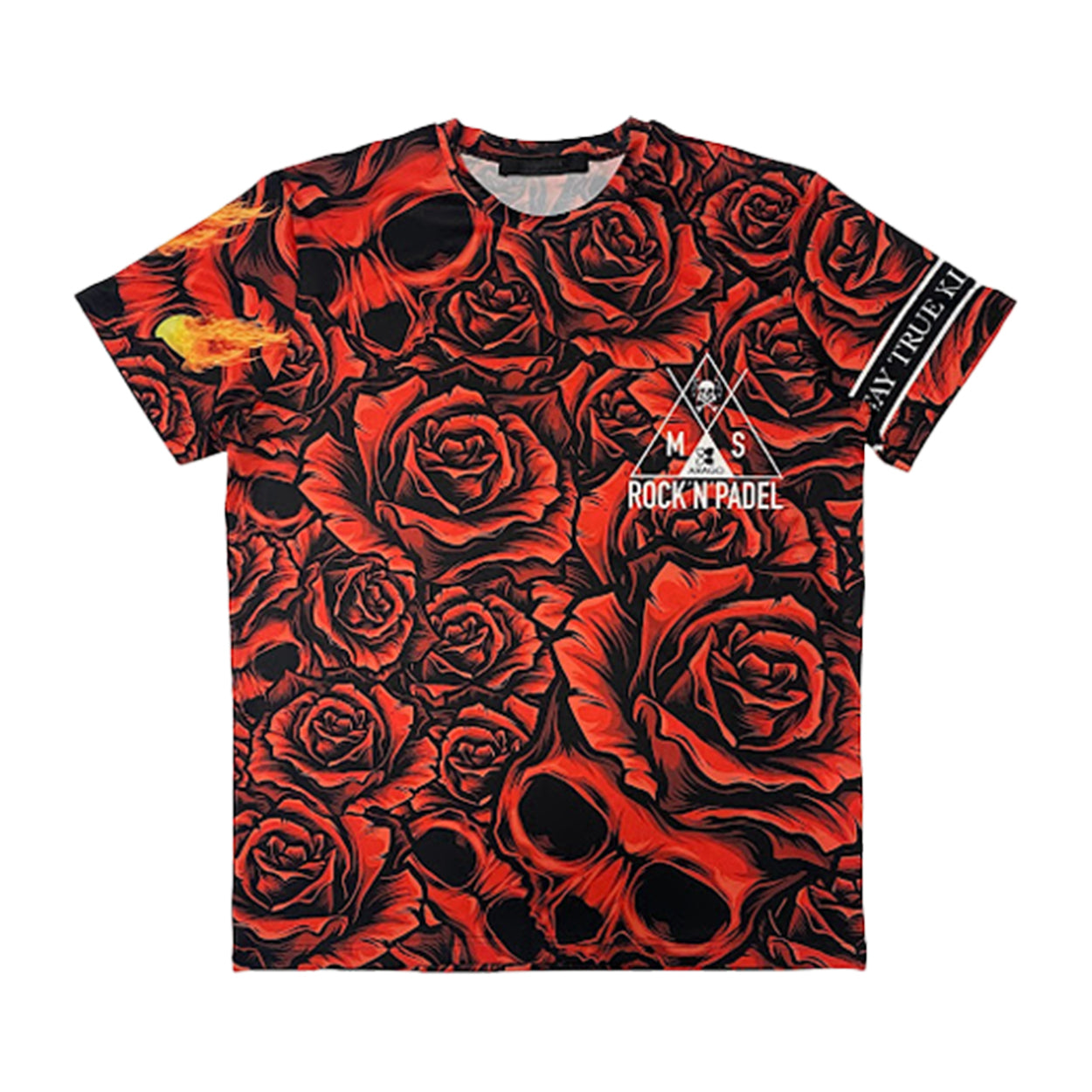 T-Shirt Padel Man RED ROSE MASSIMO SABBADIN